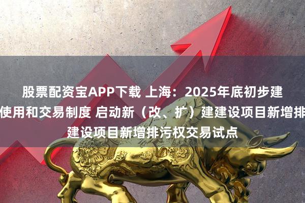 股票配资宝APP下载 上海：2025年底初步建立排污权有偿使用和交易制度 启动新（改、扩）建建设项目新增排污权交易试点